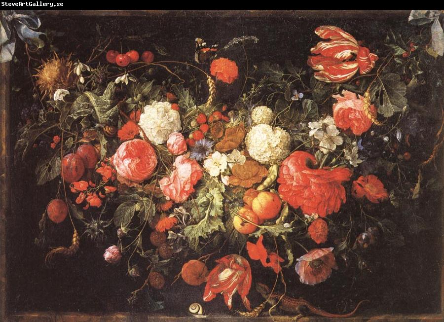 Jan Davidsz. de Heem A Festoon of Flowers and Fruit